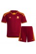 Fotbalové Dres AS Roma Paulo Dybala #21 Dětské Domácí Oblečení 2023-24 Krátký Rukáv (+ trenýrky)